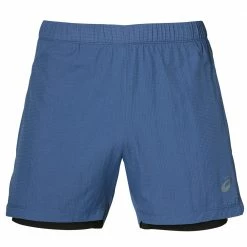 Bestes Angebot 😉 Asics Cool 2-in-1 5in Fitness-Short Grand Shark Herren 💯