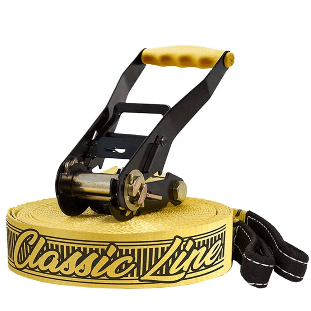 Bester Verkauf ✔️ Gibbon Classic Line Slackline Yellow Damen, Herren 🌟