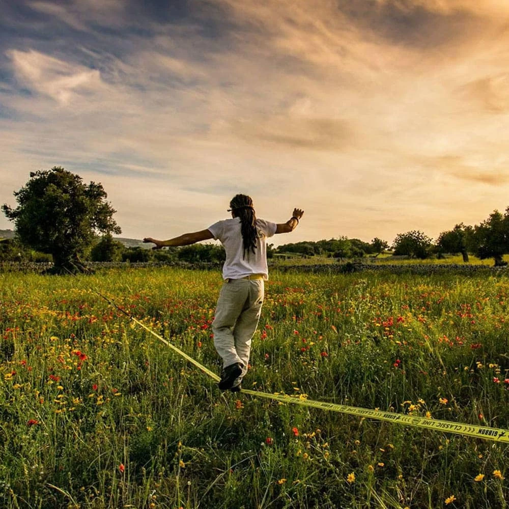 Bester Verkauf ✔️ Gibbon Classic Line Slackline Yellow Damen, Herren 🌟 – Bild 4