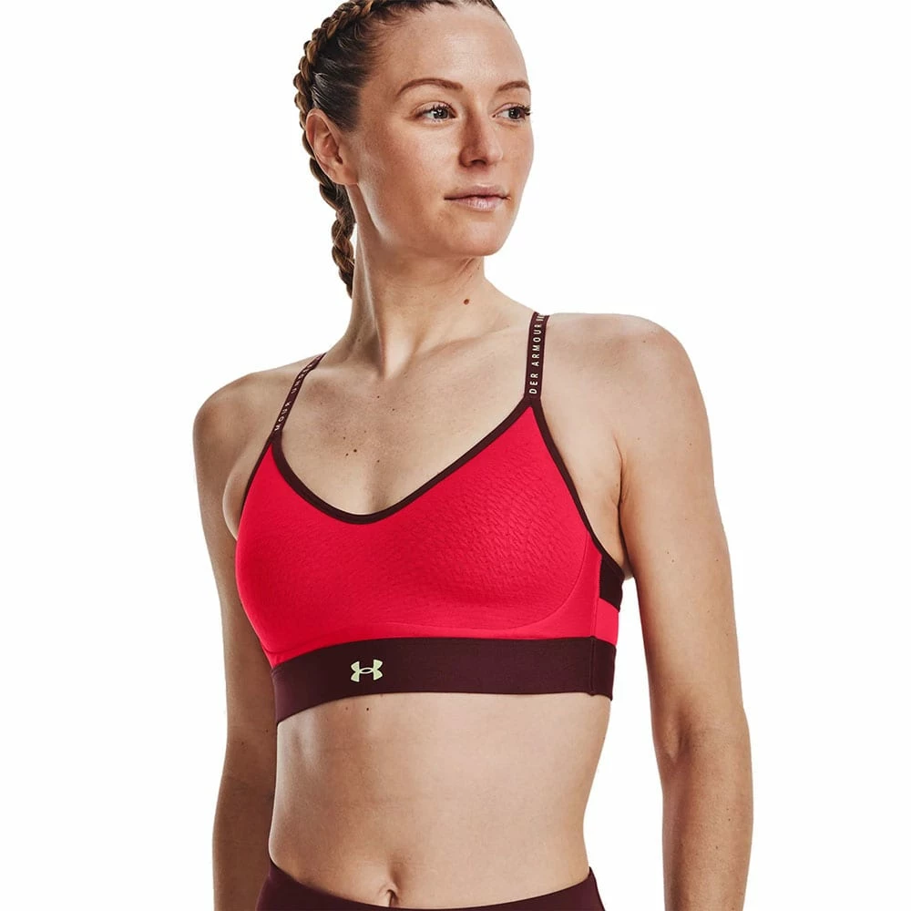 Billig ⌛ Under Armour Infinity Low Sport-BH Radio Red/Chestnut Red Damen 👏