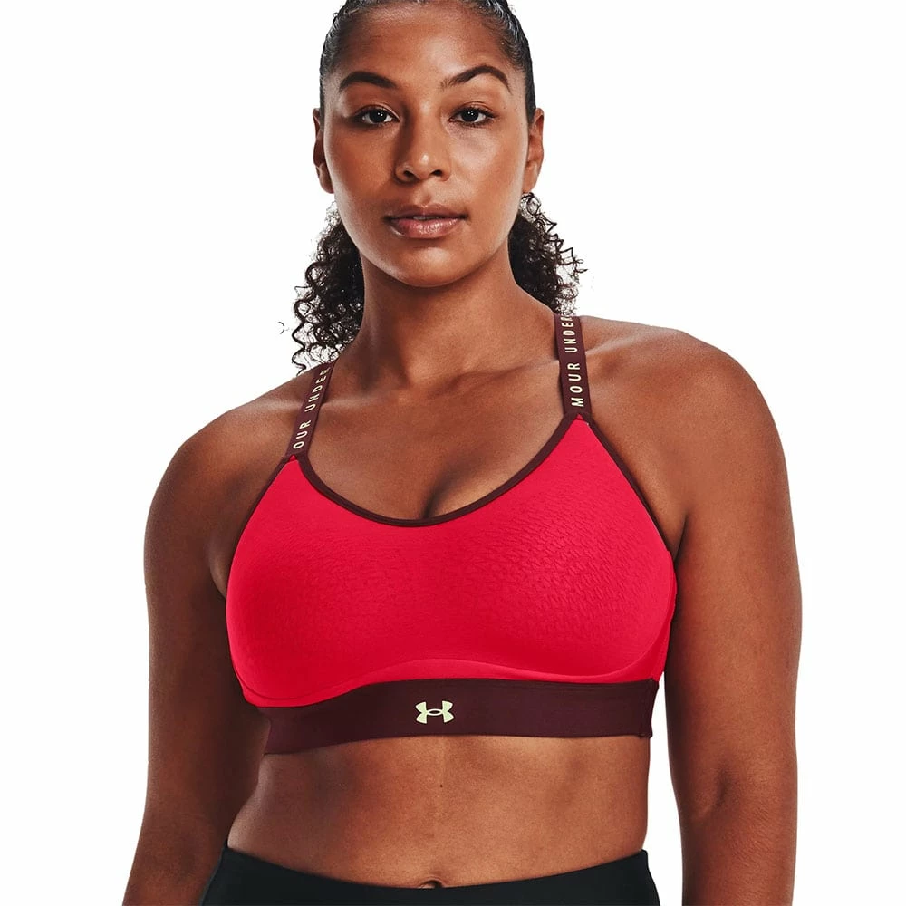 Billig ⌛ Under Armour Infinity Low Sport-BH Radio Red/Chestnut Red Damen 👏 – Bild 4