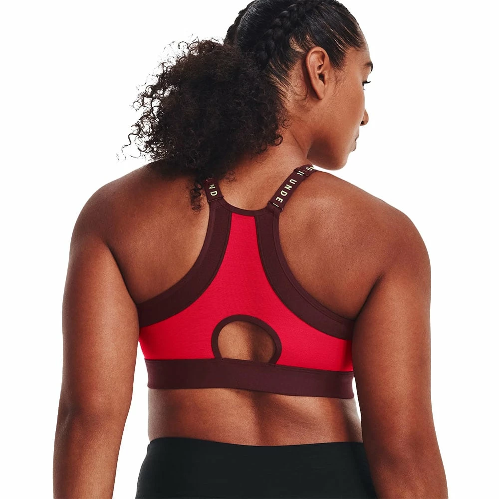 Billig ⌛ Under Armour Infinity Low Sport-BH Radio Red/Chestnut Red Damen 👏 – Bild 5