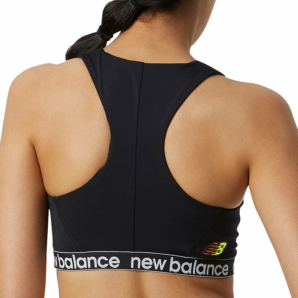 Aktion 😀 New Balance Achiever Crop Bra Sport-BH Black Damen 💯 – Bild 2
