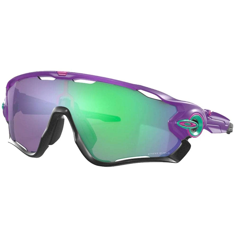 Auslauf 🔔 Oakley Jawbreaker Fahrradbrille Matte Electric Purple/Prizm Jade Damen, Herren 👏