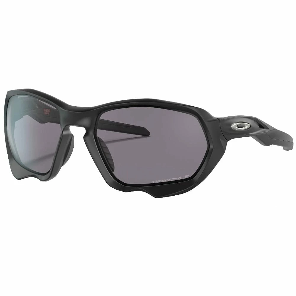 Bester Verkauf 🥰 Oakley Plazma Sportbrille Matte Black/Prizm Grey Polarized Damen, Herren 🛒