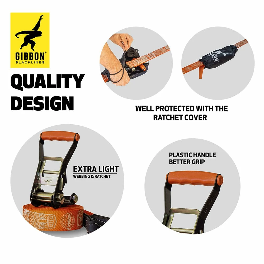 Budget 😀 Gibbon Travel Line Treewear Reise-Slackline Brown Damen, Herren 🧨 – Bild 4