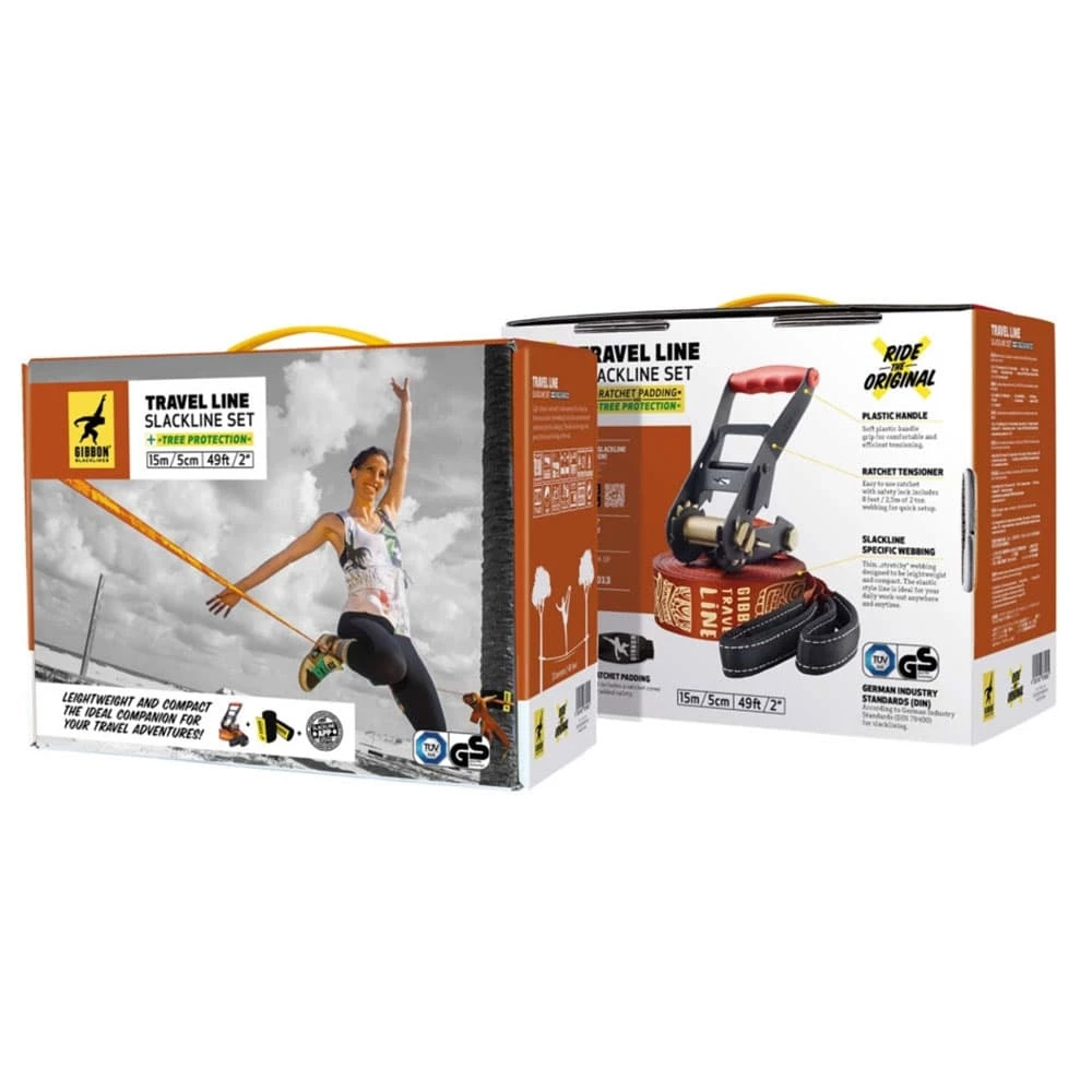 Budget 😀 Gibbon Travel Line Treewear Reise-Slackline Brown Damen, Herren 🧨 – Bild 5