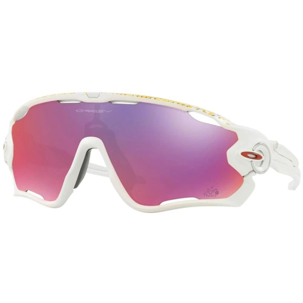 Großhandel 🌟 Oakley Jawbreaker Radbrille Tour De France Matte White/Prizm Road Herren 🔔