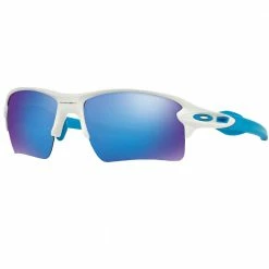 Aktion ⌛ Oakley Flak 2.0 XL Sport-Sonnenbrille Matte White/Sapphire Iridium Damen, Herren ✔️