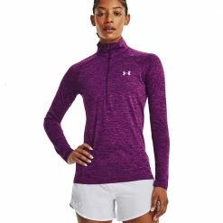 Bestes Angebot 🥰 Under Armour Tech 1/2 Zip Twist Trainingsshirt Rivalry/Strobe Damen 💯