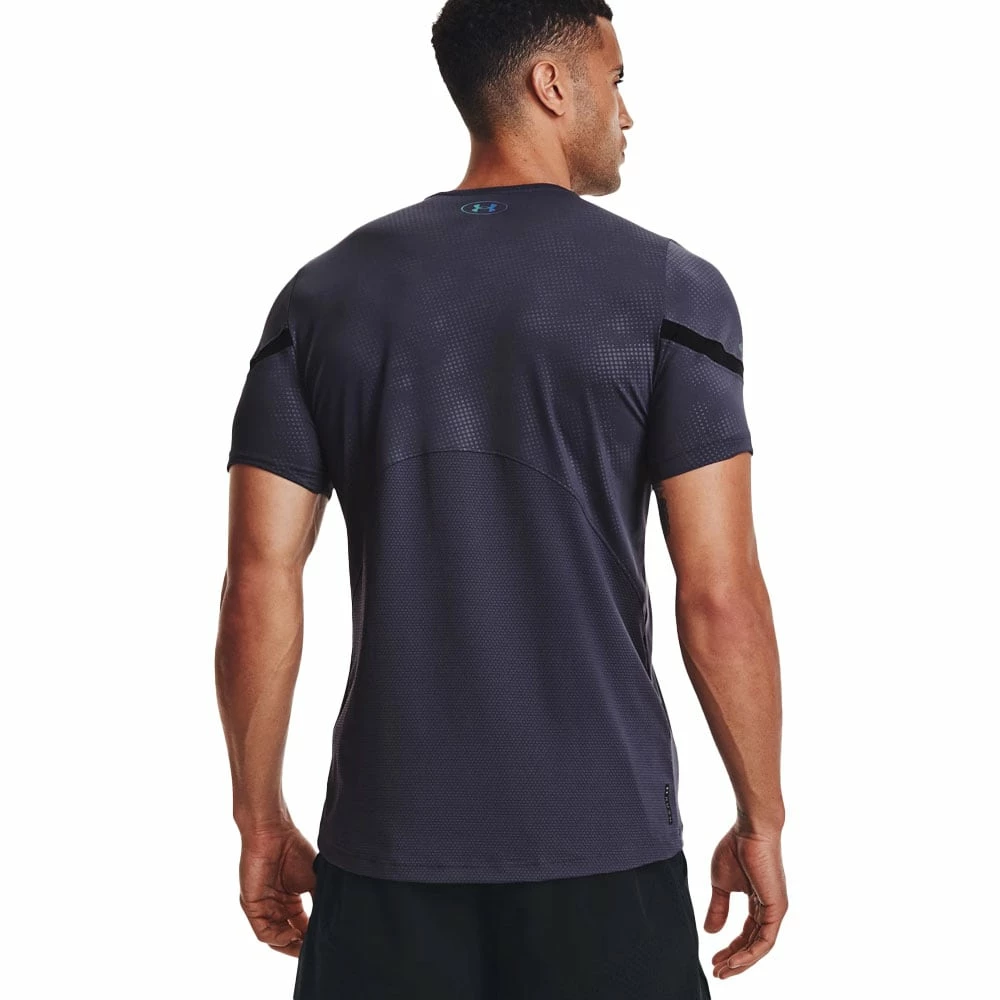 Aktion 😉 Under Armour Rush Emboss Trainingsshirt Tempered Steel Herren 🎉 – Bild 2