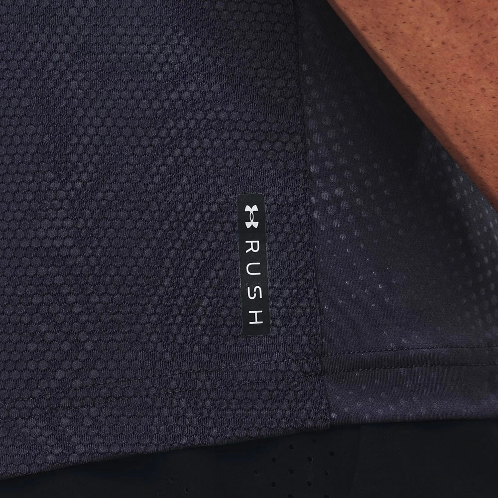 Aktion 😉 Under Armour Rush Emboss Trainingsshirt Tempered Steel Herren 🎉 – Bild 3