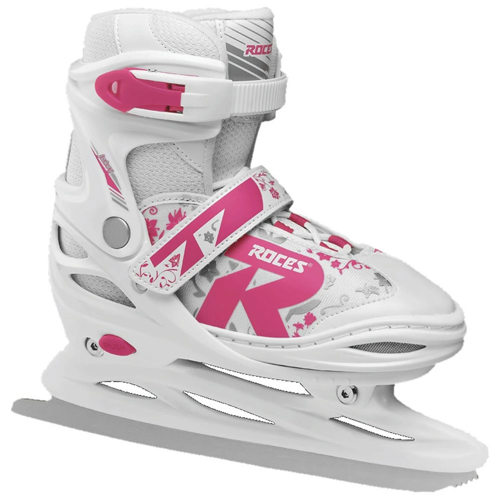 Rabatt 🌟 Roces Jokey Ice 2.0 Schlittschuhe White/Fuchsia Kinder 🎁