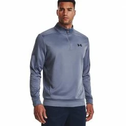 Angebote ⭐ Under Armour Fleece 1/4 Zip Funktionssweater Aurora Purple Herren ❤️