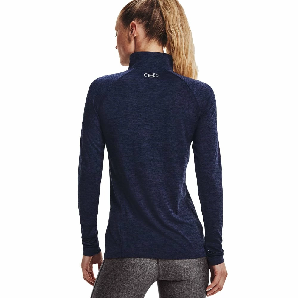 Brandneu ✔️ Under Armour Tech 1/2 Zip Twist Half-Zip Top Navy Damen 🌟 – Bild 2