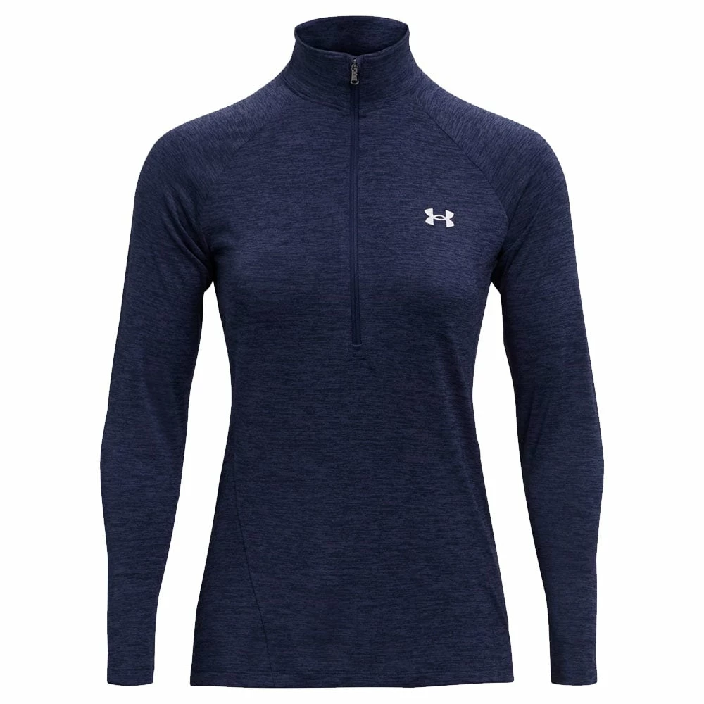 Brandneu ✔️ Under Armour Tech 1/2 Zip Twist Half-Zip Top Navy Damen 🌟 – Bild 3
