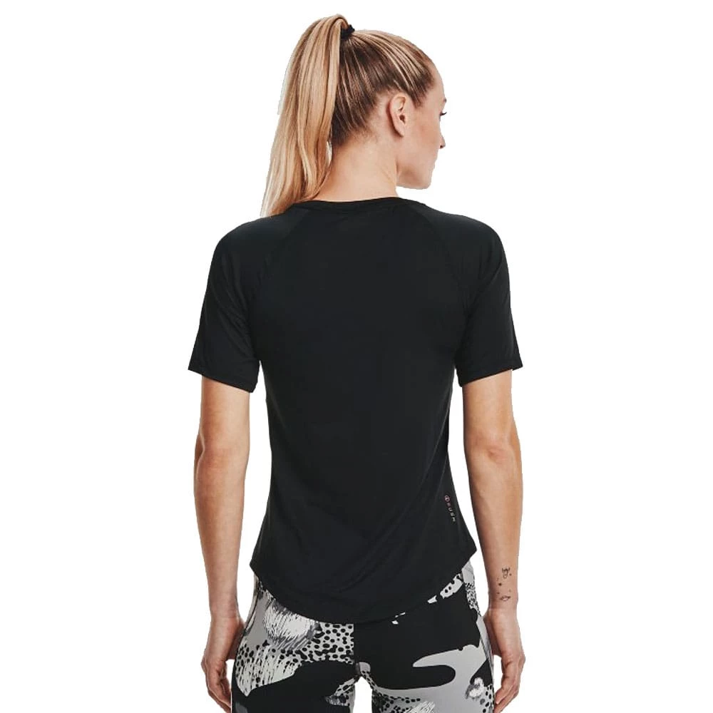 Brandneu 🌟 Under Armour Rush SS Fitnessshirt Black Damen 💯 – Bild 2