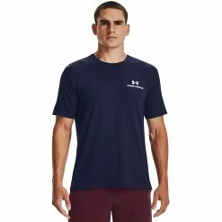 Billig 😉 Under Armour Rush Energy Fitnessshirt Midnight Navy Herren 😉
