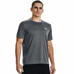 Brandneu 😉 Under Armour Speed Stride 2.0 Funktionsshirt Pitch Gray/Reflective Herren 😀