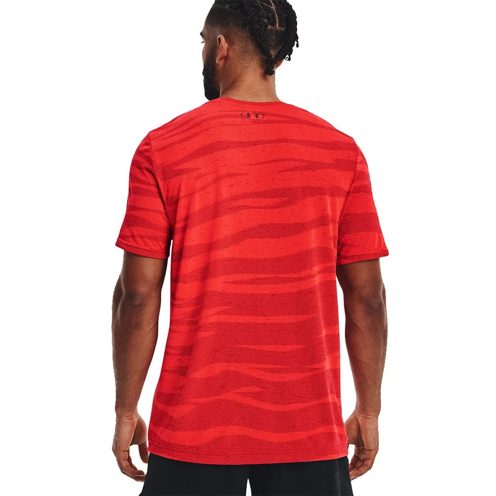 Bestes Angebot 🔔 Under Armour Seamless Wave SS Trainingsshirt Bolt Red/Chestnut Red Herren ⌛ – Bild 2