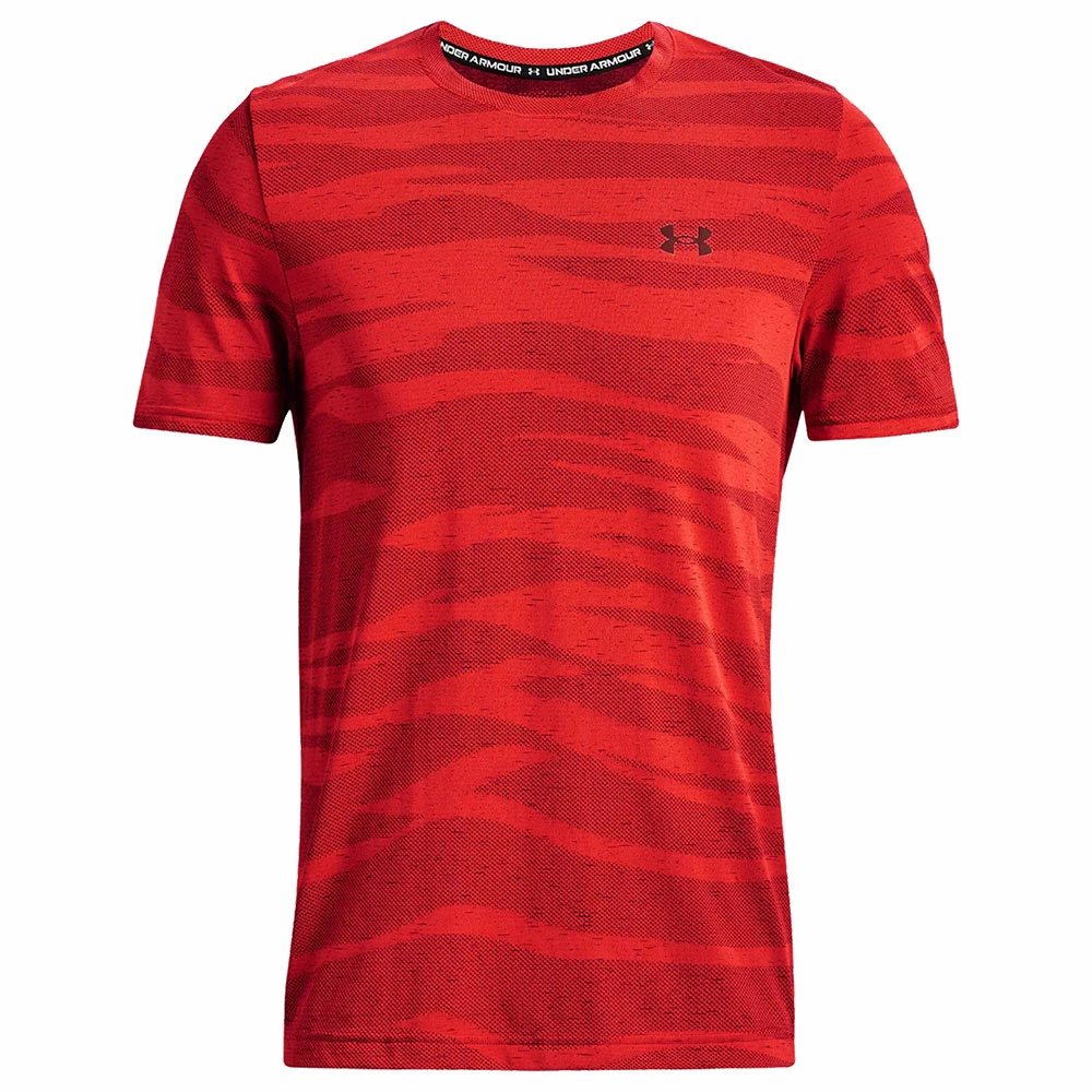 Bestes Angebot 🔔 Under Armour Seamless Wave SS Trainingsshirt Bolt Red/Chestnut Red Herren ⌛ – Bild 5