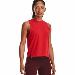 Am billigsten ✨ Under Armour Rush Tank Top Radio Red Damen 🛒