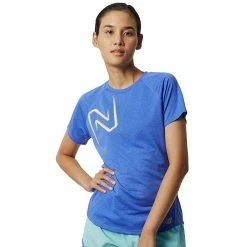 Angebote 🌟 New Balance Impact Run Laufshirt Aura/Heather Damen 🎉