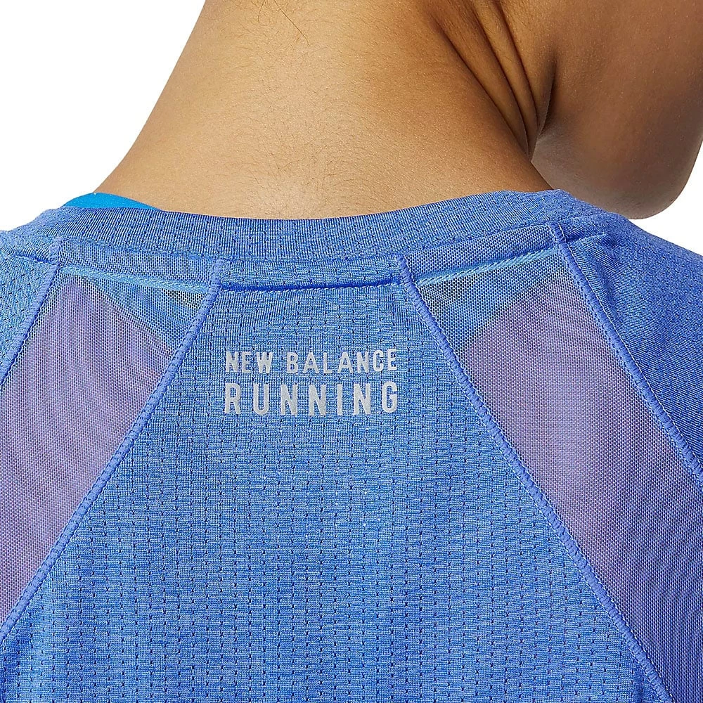 Angebote 🌟 New Balance Impact Run Laufshirt Aura/Heather Damen 🎉 – Bild 4