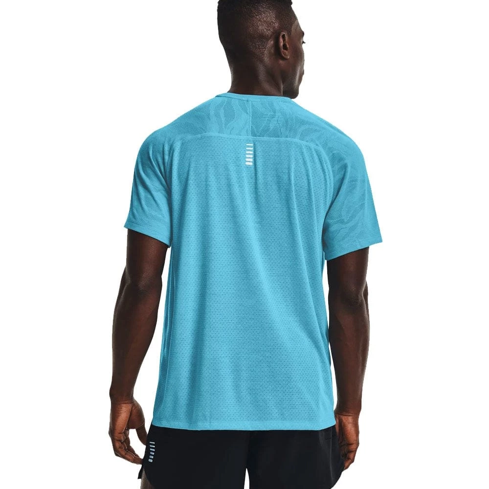 Coupon 🤩 Under Armour Streaker Jacquard Tee 👕 Shirt Fresco Blue Herren 🔔 – Bild 2