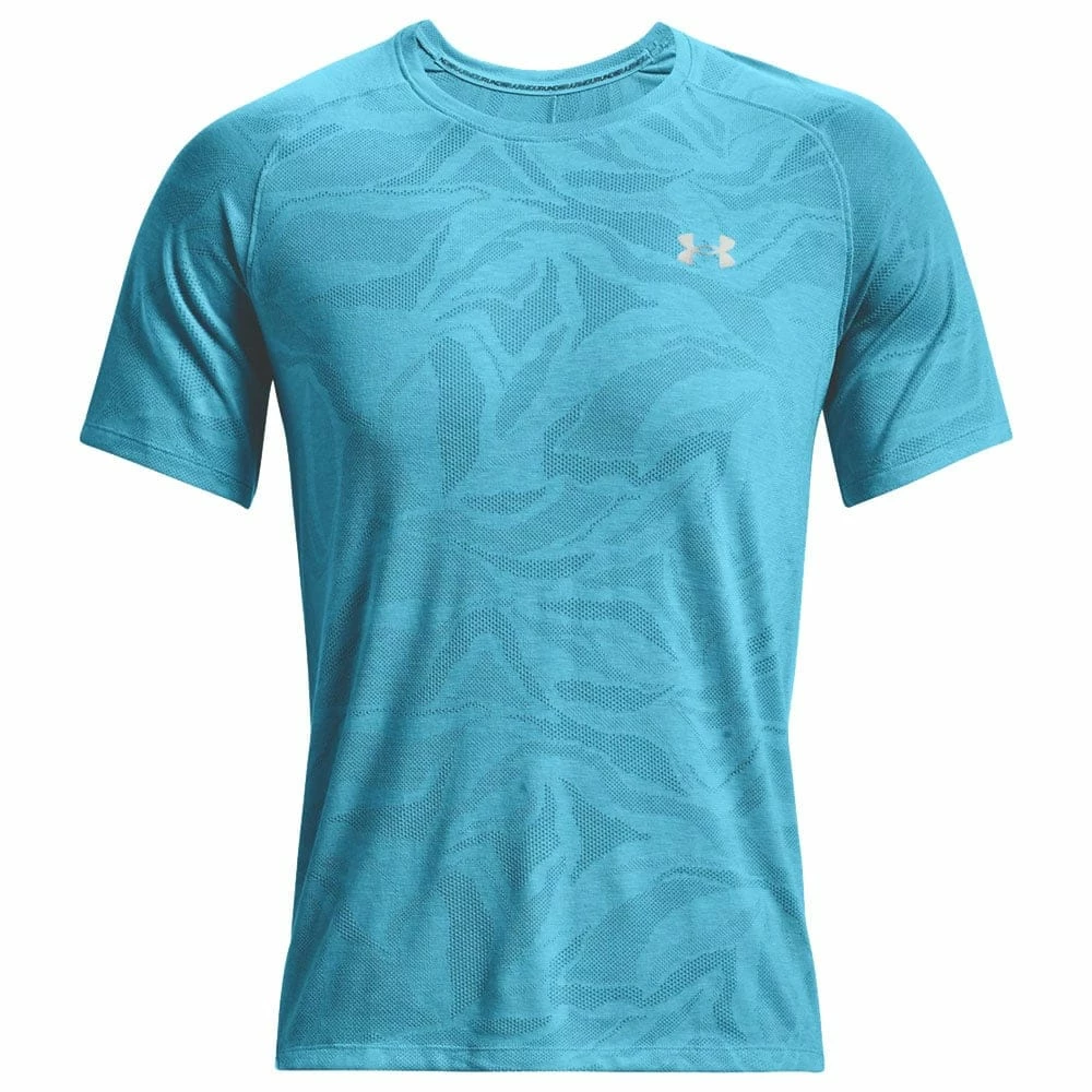 Coupon 🤩 Under Armour Streaker Jacquard Tee 👕 Shirt Fresco Blue Herren 🔔 – Bild 3
