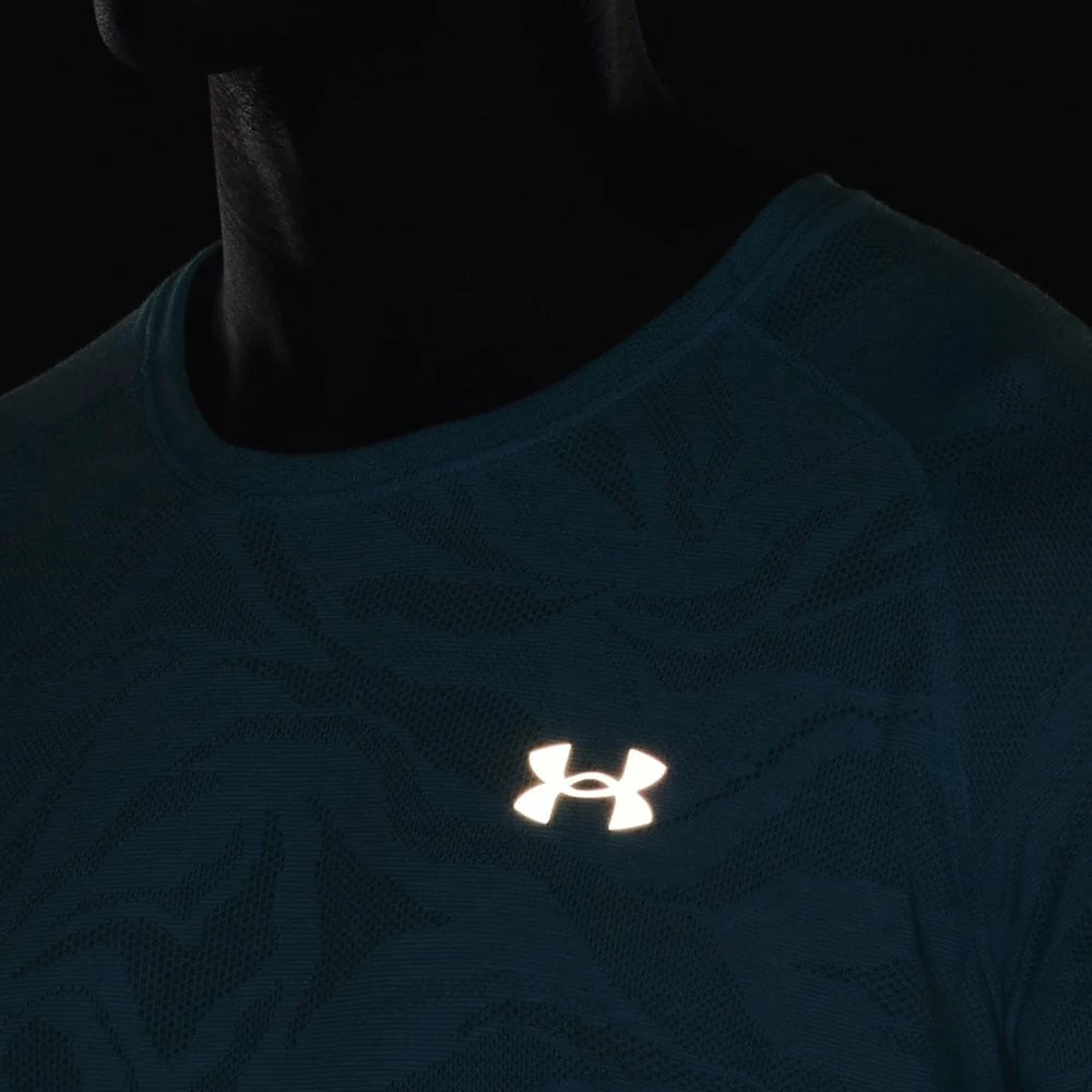 Coupon 🤩 Under Armour Streaker Jacquard Tee 👕 Shirt Fresco Blue Herren 🔔 – Bild 5