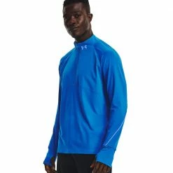 Aktion 🌟 Under Armour Qualifier Run 2.0 Half-Zip 👚 Shirt Cruise Blue/Fresco Blue Herren ✨