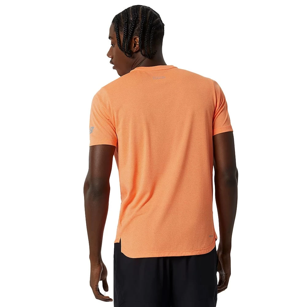 Angebote 🧨 New Balance Graphic Impact Run Radshirt Vibrant Orange/Heather Herren ✔️ – Bild 2