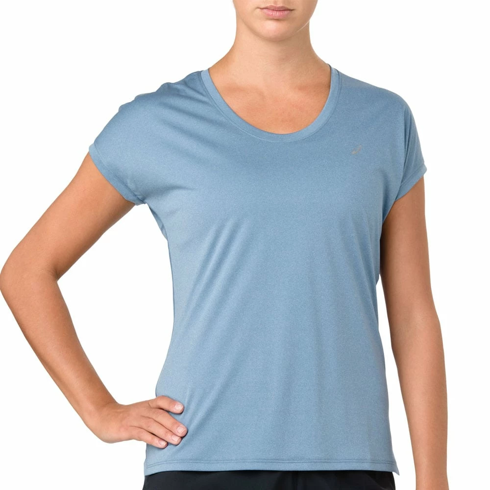 Am billigsten 😉 Asics Capsleeve Top 👕 Shirt Azure Heather Damen 🤩