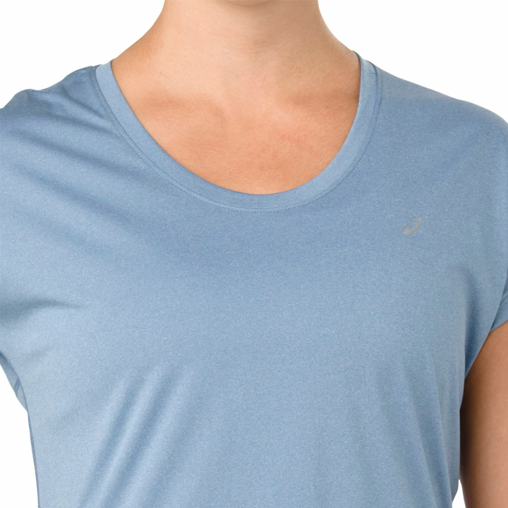 Am billigsten 😉 Asics Capsleeve Top 👕 Shirt Azure Heather Damen 🤩 – Bild 3