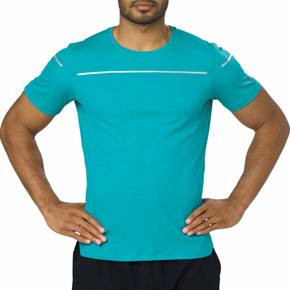 Top 10 ✨ Asics Lite-Show 👕 Shirtsleeve Top 👕 Shirt Lake Blue Herren 🤩