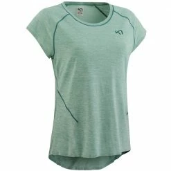 Rabatt 👍 Kari Traa Emilie Tee Traningsshirt Sage Damen ✔️