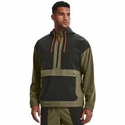 Bester Verkauf 👏 Under Armour Rush Woven Trainingsjacke Tent/Blaze Orange Herren ✨