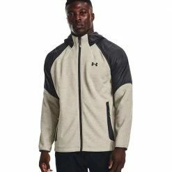 Angebote 😍 Under Armour Storm Swacket Sweatjacke Stone/Jet Gray Herren 🎉