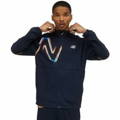Schlussverkauf 🌟 New Balance Graphic Impact Run Laufjacke Eclipse Herren 💯