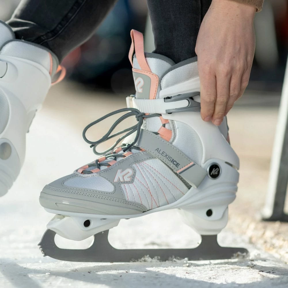Bestpreis 🤩 K2 Alexis Ice Figure Blade Eislaufschuhe White/Coral Damen 😀 – Bild 3