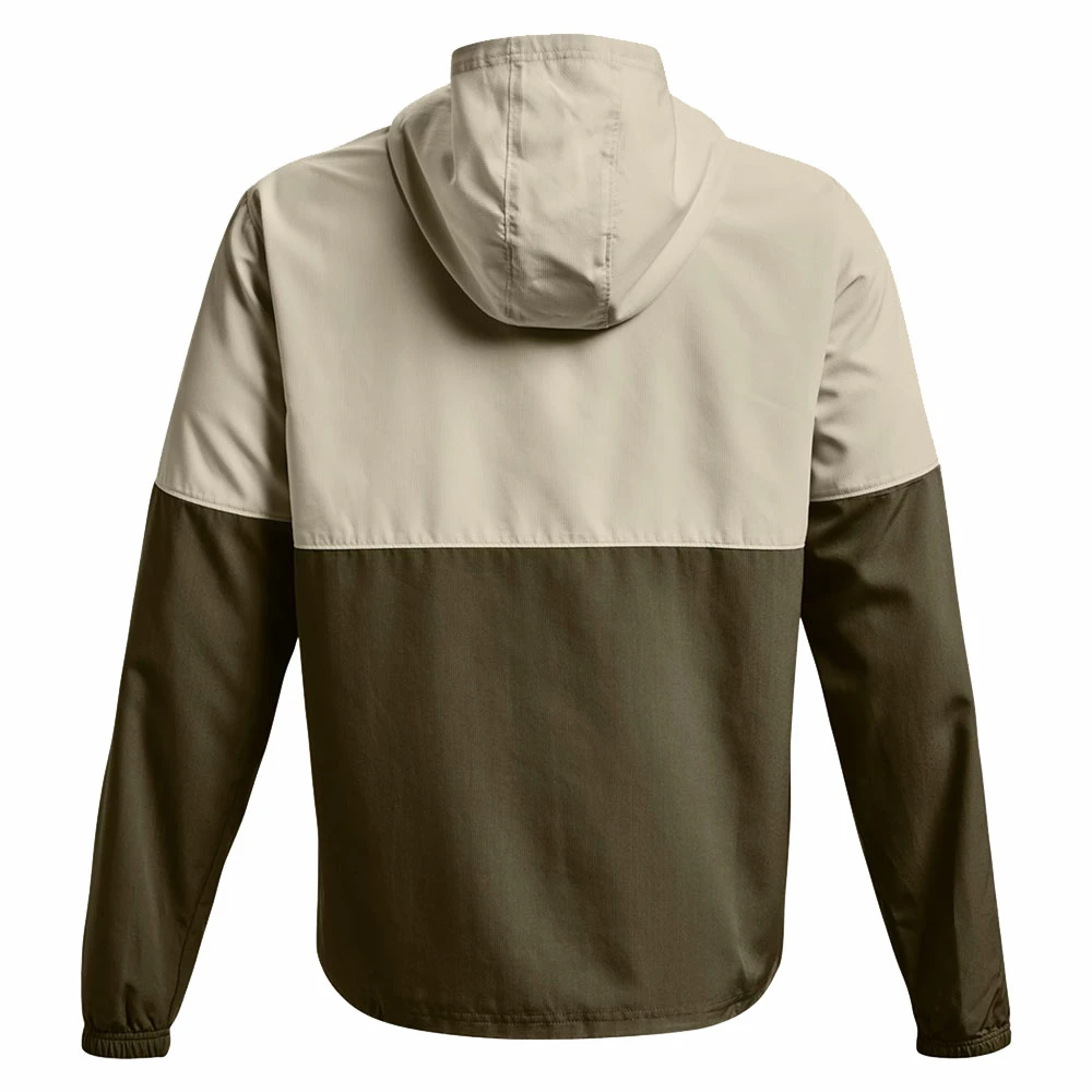 Coupon ✔️ Under Armour Woven Asym Zip Windbreaker Stone Herren 🛒 – Bild 4