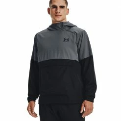Top 10 🥰 Under Armour Woven Asym Zip Funktionspullover Pitch Gray/Black Herren 🎉