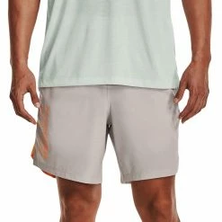 Am billigsten ❤️ Under Armour Launch Wordmark Short Ghost Gray Herren 🥰