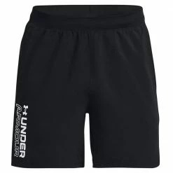 Brandneu 😉 Under Armour Launch Wordmark Short Black Herren 😀