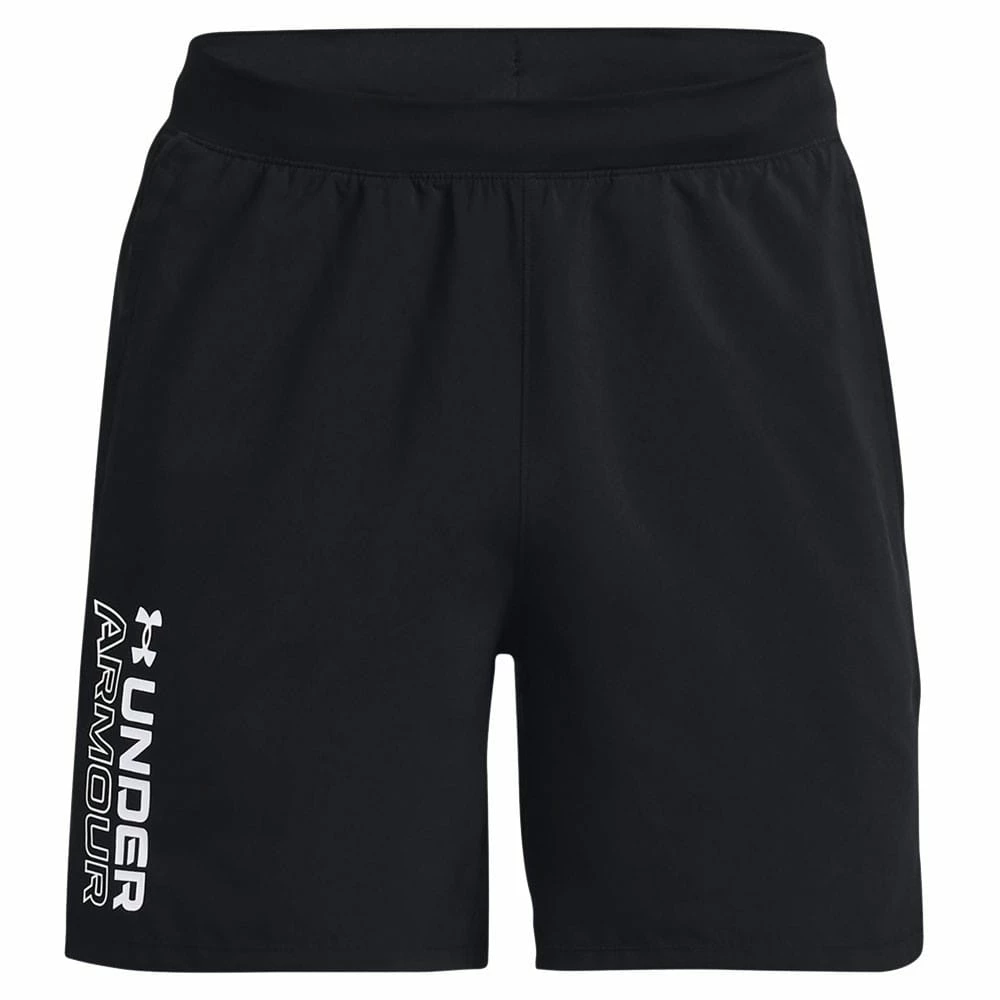 Brandneu 😉 Under Armour Launch Wordmark Short Black Herren 😀