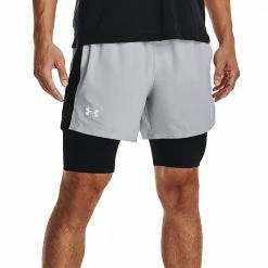 Bestpreis 🎁 Under Armour Launch 5'' 2in1 Short Mod Gray Herren ⌛