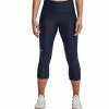 Auslauf 🎁 Under Armour HG Armour Hi Capri Sporthose Navy Damen 💯