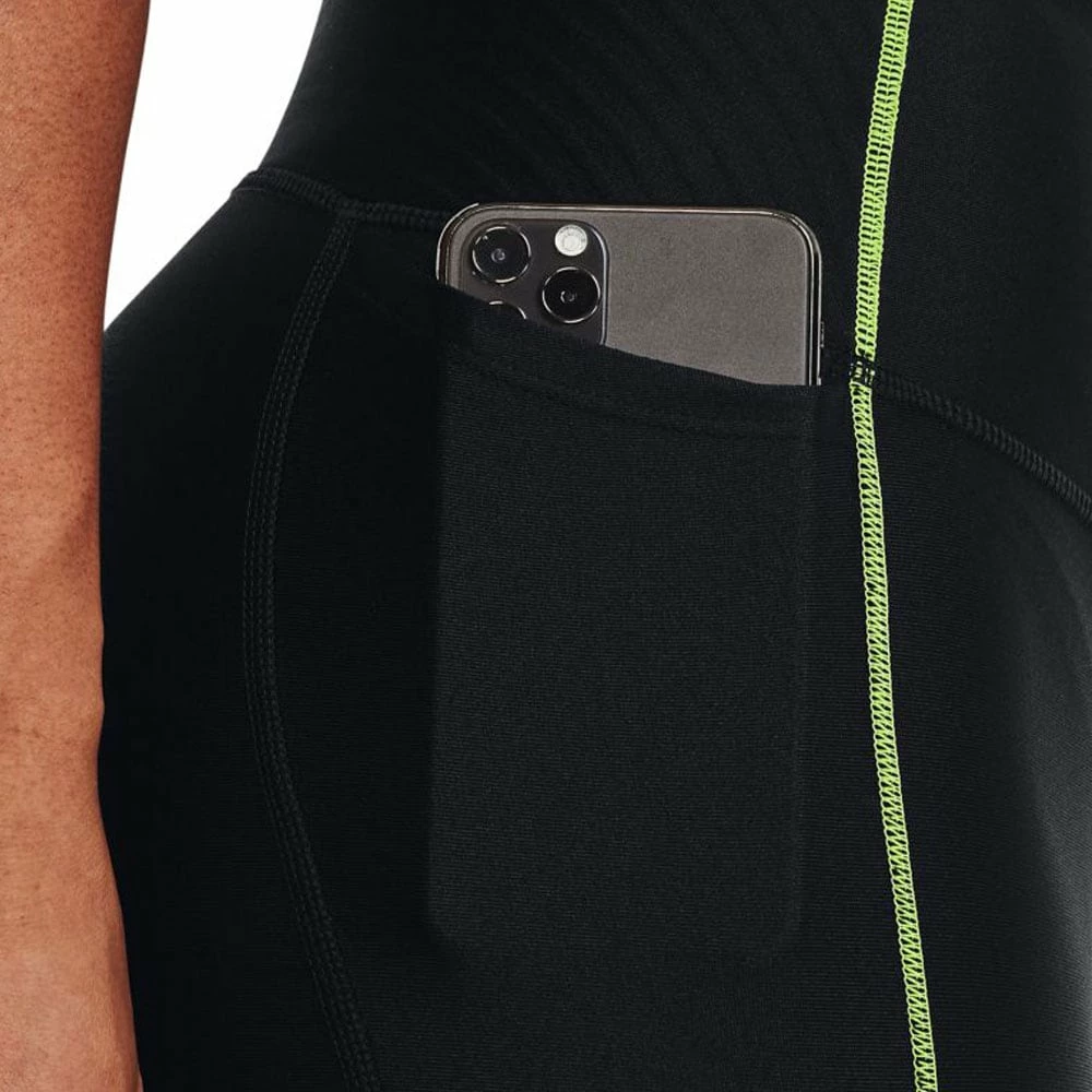 Blitzangebot 😉 Under Armour HG 6M Leggings Black/High-Vis Yellow Damen 🌟 – Bild 4