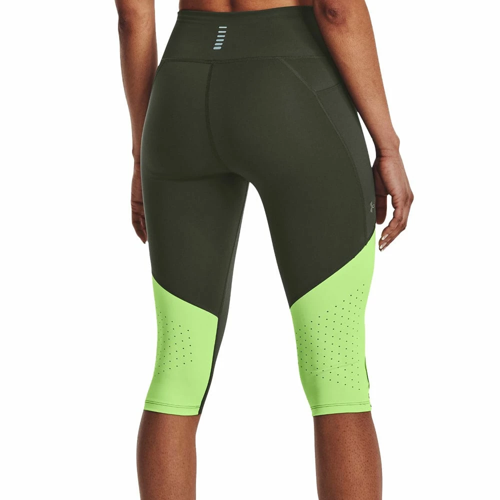 Blitzangebot 😀 Under Armour Fly Fast 3.0 Speed Capri Hose Baroque Green/Quirky Lime Damen ❤️ – Bild 2
